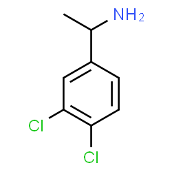 ChemSpider 2D Image | 1-(3,4-Dichlorphenyl)ethanamin | C8H9Cl2N