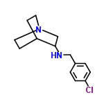 InChI=1/C14H19ClN2/c15-13-3-1-11(2-4-13)9-16-14-10-17-7-5-12(14)6-8-17/h1-4,12,14,16H,5-10H2