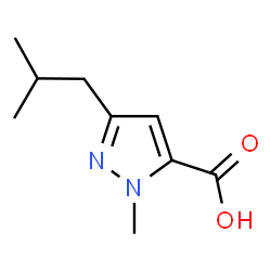 ChemSpider 2D Image | 3-Isobutyl-1-methyl-1H-pyrazole-5-carboxylic acid | C9H14N2O2
