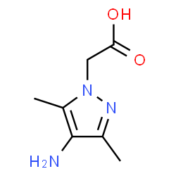 ChemSpider 2D Image | (4-amino-3,5-dimethylpyrazol-1-yl)acetic acid | C7H11N3O2