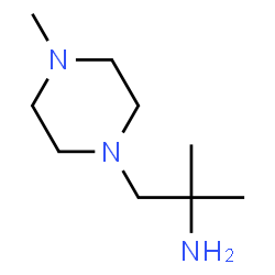 ChemSpider 2D Image | 2-Methyl-1-(4-methylpiperazin-1-yl)propan-2-amin | C9H21N3