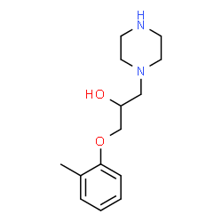 ChemSpider 2D Image | 1-(2-Methylphenoxy)-3-(1-piperazinyl)-2-propanol | C14H22N2O2