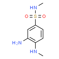 ChemSpider 2D Image | 3-Amino-N-methyl-4-(methylamino)benzenesulfonamide | C8H13N3O2S
