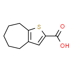 ChemSpider 2D Image | 4H,5H,6H,7H,8H-cyclohepta[b]thiophene-2-carboxylic acid | C10H12O2S