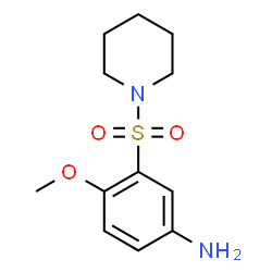 ChemSpider 2D Image | 4-Methoxy-3-(1-piperidinylsulfonyl)aniline | C12H18N2O3S