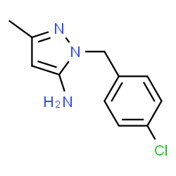ChemSpider 2D Image | 1-(4-Chlorobenzyl)-3-methyl-1H-pyrazol-5-amine | C11H12ClN3