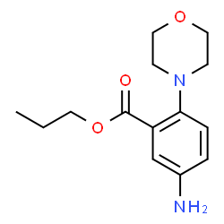 ChemSpider 2D Image | Propyl 5-amino-2-(4-morpholinyl)benzoate | C14H20N2O3