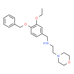 ChemSpider 2D Image | (4-Benzyloxy-3-ethoxy-benzyl)-(2-morpholin-4-yl-ethyl)-amine | C22H30N2O3