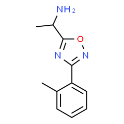 ChemSpider 2D Image | 1-(3-(o-tolyl)-1,2,4-oxadiazol-5-yl)ethanamine | C11H13N3O