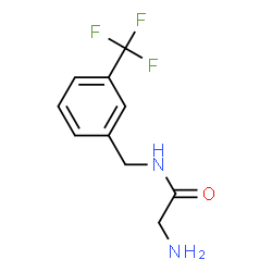 ChemSpider 2D Image | N-[3-(Trifluoromethyl)benzyl]glycinamide | C10H11F3N2O