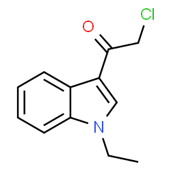 ChemSpider 2D Image | 2-Chloro-1-(1-ethyl-1H-indol-3-yl)ethanone | C12H12ClNO