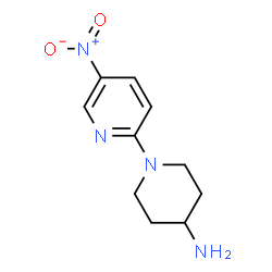 ChemSpider 2D Image | 1-(5-Nitro-2-pyridinyl)-4-piperidinamine | C10H14N4O2