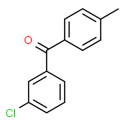 ChemSpider 2D Image | (3-Chlorophenyl)(4-methylphenyl)methanone | C14H11ClO