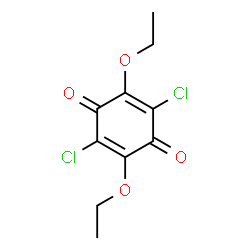 ChemSpider 2D Image | 2,5-Dichloro-3,6-diethoxy-1,4-benzoquinone | C10H10Cl2O4