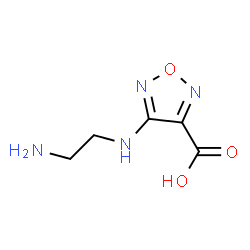 ChemSpider 2D Image | 4-[(2-Aminoethyl)amino]-1,2,5-oxadiazole-3-carboxylic acid | C5H8N4O3
