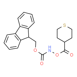 ChemSpider 2D Image | 9H-Fluoren-9-ylmethyl [(tetrahydro-2H-thiopyran-4-ylcarbonyl)oxy]carbamate | C21H21NO4S