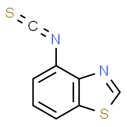 ChemSpider 2D Image | 4-Isothiocyanato-1,3-benzothiazole | C8H4N2S2