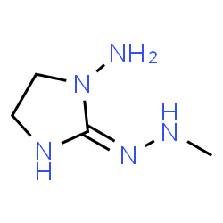 ChemSpider 2D Image | 2-(2-Methylhydrazino)-4,5-dihydro-1H-imidazol-1-amine | C4H11N5