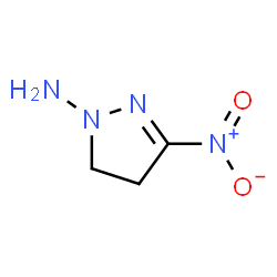 ChemSpider 2D Image | 3-Nitro-4,5-dihydro-1H-pyrazol-1-amine | C3H6N4O2