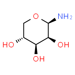 ChemSpider 2D Image | beta-D-Lyxopyranosylamine | C5H11NO4