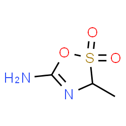 ChemSpider 2D Image | 3-Methyl-3H-1,2,4-oxathiazol-5-amine 2,2-dioxide | C3H6N2O3S