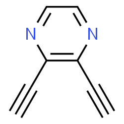 ChemSpider 2D Image | 2,3-Diethynylpyrazine | C8H4N2