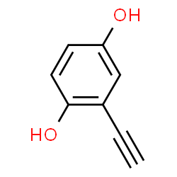 ChemSpider 2D Image | 2-Ethynyl-1,4-benzenediol | C8H6O2