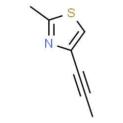 ChemSpider 2D Image | 2-Methyl-4-(1-propyn-1-yl)-1,3-thiazole | C7H7NS