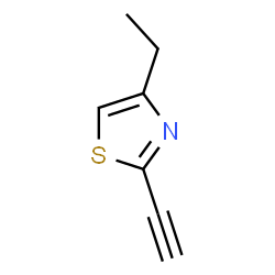 ChemSpider 2D Image | 4-Ethyl-2-ethynyl-1,3-thiazole | C7H7NS