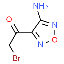 ChemSpider 2D Image | 1-(4-Amino-1,2,5-oxadiazol-3-yl)-2-bromoethanone | C4H4BrN3O2