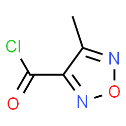 ChemSpider 2D Image | 4-Methyl-1,2,5-oxadiazole-3-carbonyl chloride | C4H3ClN2O2
