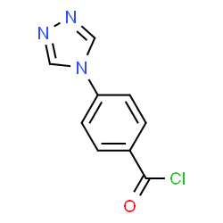 ChemSpider 2D Image | 4-(4H-1,2,4-Triazol-4-yl)benzoyl chloride | C9H6ClN3O