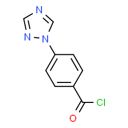 ChemSpider 2D Image | 4-(1H-1,2,4-Triazol-1-yl)benzoyl chloride | C9H6ClN3O