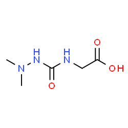 ChemSpider 2D Image | N-[(2,2-Dimethylhydrazino)carbonyl]glycine | C5H11N3O3