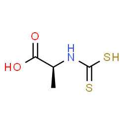 ChemSpider 2D Image | N-(Sulfanylcarbonothioyl)-L-alanine | C4H7NO2S2