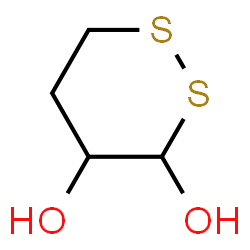 ChemSpider 2D Image | 1,2-Dithiane-3,4-diol | C4H8O2S2