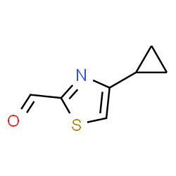 ChemSpider 2D Image | 4-cyclopropylthiazole-2-carbaldehyde | C7H7NOS