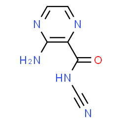 ChemSpider 2D Image | 3-amino-N-cyano-pyrazine-2-carboxamide | C6H5N5O