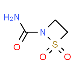 ChemSpider 2D Image | 1,2-Thiazetidine-2-carboxamide 1,1-dioxide | C3H6N2O3S