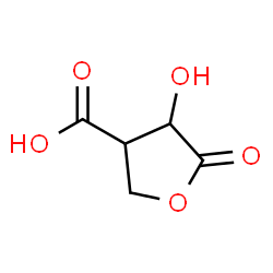 ChemSpider 2D Image | 4-Hydroxy-5-oxotetrahydro-3-furancarboxylic acid | C5H6O5