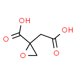 ChemSpider 2D Image | 2-(Carboxymethyl)-2-oxiranecarboxylic acid | C5H6O5