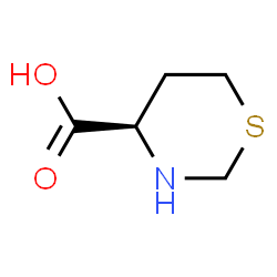ChemSpider 2D Image | (4R)-1,3-Thiazinane-4-carboxylic acid | C5H9NO2S