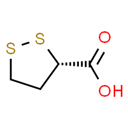 ChemSpider 2D Image | (3S)-1,2-Dithiolane-3-carboxylic acid | C4H6O2S2