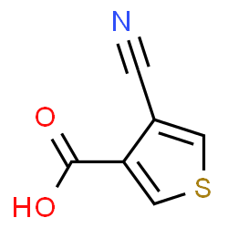ChemSpider 2D Image | 4-Cyano-3-thiophenecarboxylic acid | C6H3NO2S