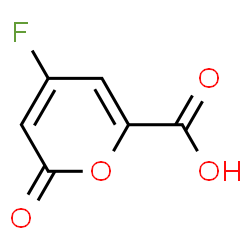 ChemSpider 2D Image | 4-Fluoro-2-oxo-2H-pyran-6-carboxylic acid | C6H3FO4