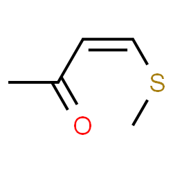 ChemSpider 2D Image | (3Z)-4-(Methylsulfanyl)-3-buten-2-one | C5H8OS
