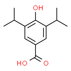 ChemSpider 2D Image | 4-Hydroxy-3,5-diisopropylbenzoic acid | C13H18O3