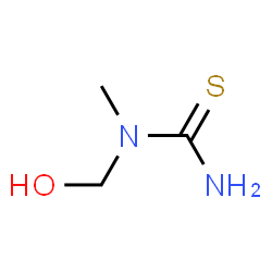 ChemSpider 2D Image | 1-(Hydroxymethyl)-1-methylthiourea | C3H8N2OS