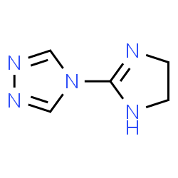 ChemSpider 2D Image | 4-(4,5-Dihydro-1H-imidazol-2-yl)-4H-1,2,4-triazole | C5H7N5