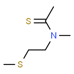 ChemSpider 2D Image | N-Methyl-N-[2-(methylsulfanyl)ethyl]ethanethioamide | C6H13NS2